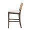 Baxton Studio Porsha Modern Bohemian Dark Brown Finished Mahogany Wood and Natural Rattan Counter Stool 228-13104-ZORO - alternate 7